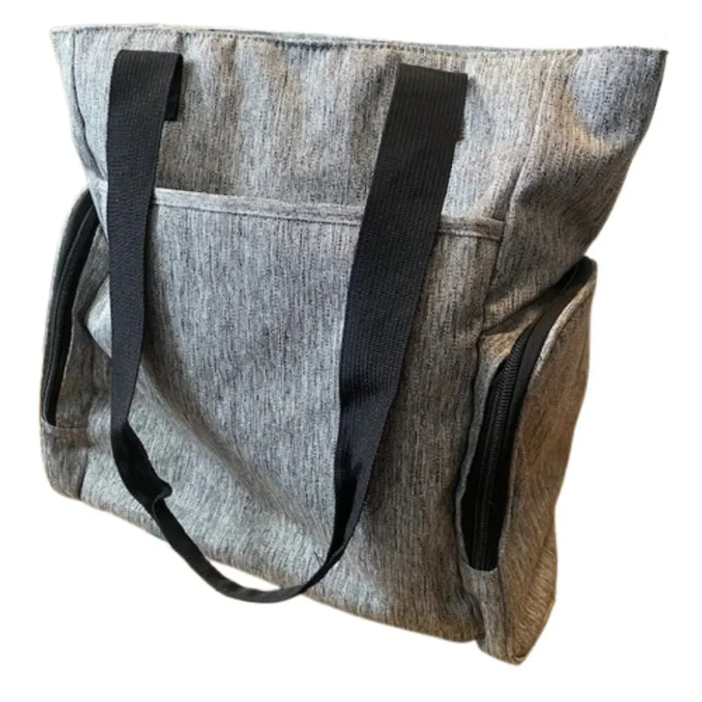 Eddie Bauer First Adventure Diaper Travel Tote Pockets Heather Gray